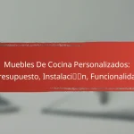 Muebles De Cocina Personalizados: Presupuesto, Instalación, Funcionalidad