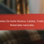 Muebles De Estilo Rústico: Calidez, Tradición, Materiales naturales
