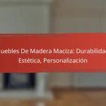 Muebles De Madera Maciza: Durabilidad, Estética, Personalización