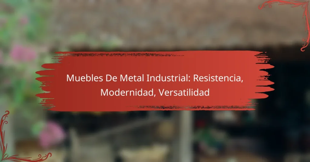 Muebles De Metal Industrial: Resistencia, Modernidad, Versatilidad