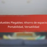 Muebles Plegables: Ahorro de espacio, Portabilidad, Versatilidad